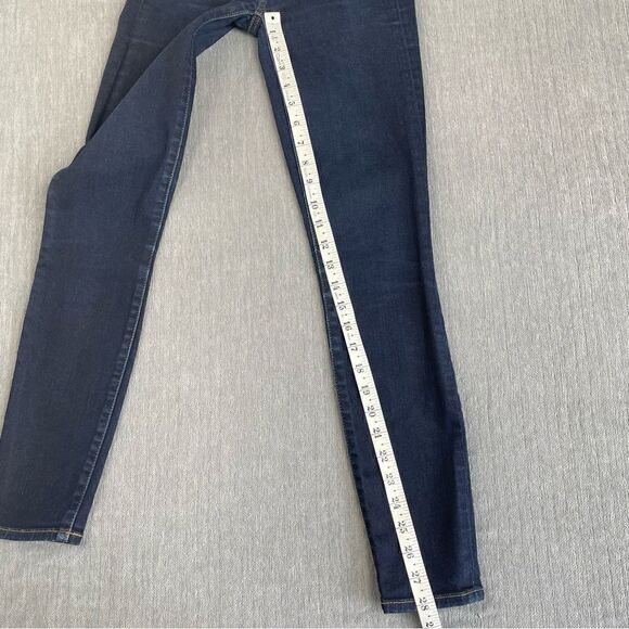 Gap True Skinny High Rise Dark Denim Jeans Women’s Size 25R - Picture 5 of 9